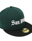 San Diego Padres Field Green Fitted Cap