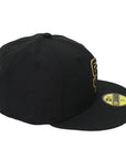 New Era San Diego Padres Black & Metallic Gold 59FIFTY Fitted Hat