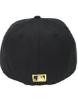 New Era San Diego Padres Black & Metallic Gold 59FIFTY Fitted Hat