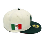 Mexico New Era 59Fifty WBC 2-Tone Green/Chrome Fitted Hat