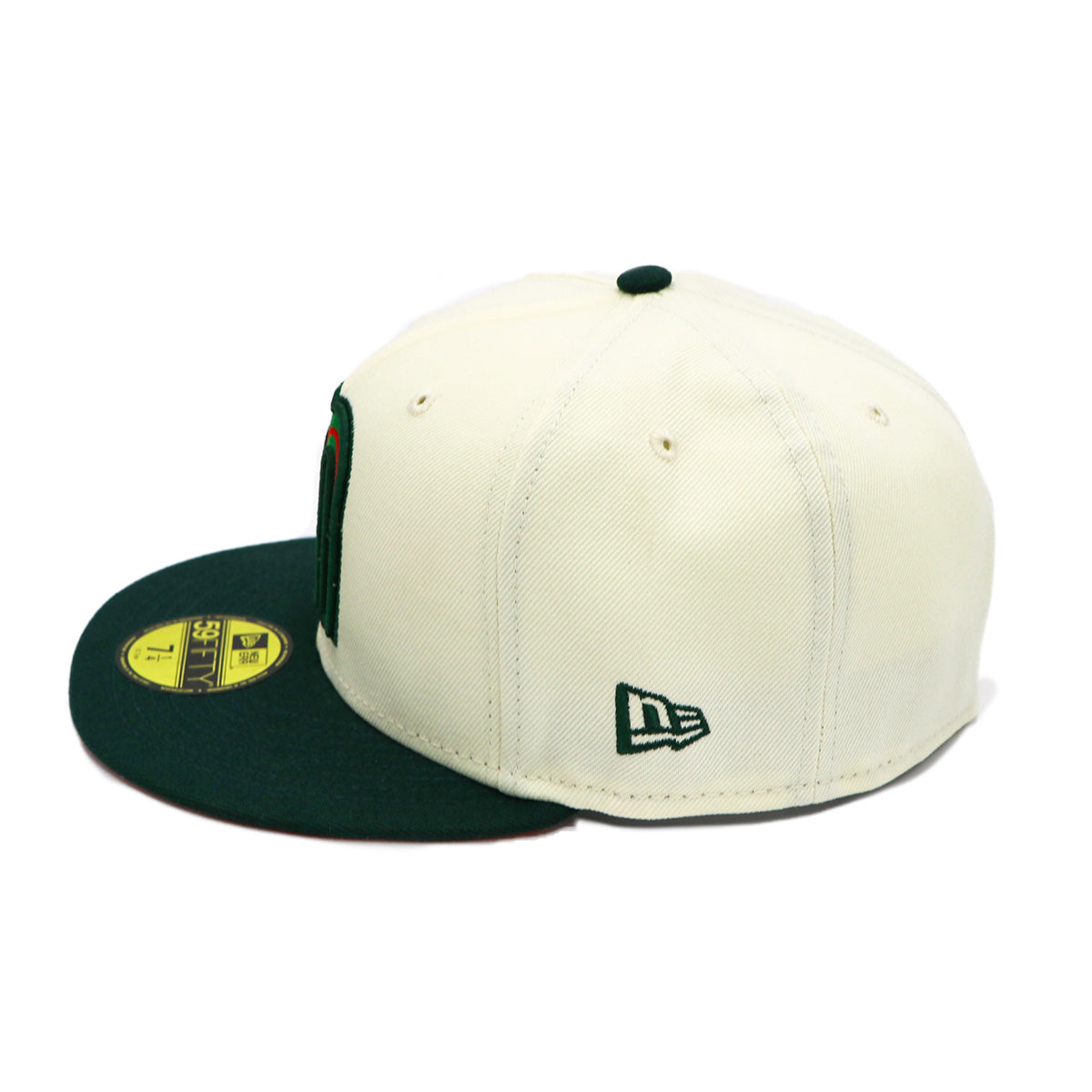 Chrome and dark Green Mexico New Era Fitted Hat – BeisbolMXShop