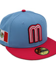 Mexico New Era 59Fifty World Baseball Classic 2-Tone Blue/Pink Hat