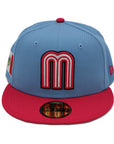 Mexico New Era 59Fifty World Baseball Classic 2-Tone Blue/Pink Hat