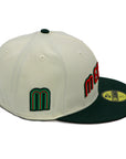 Mexico Script New Era 59Fifty WBC 2-Tone Green/Chrome Fitted Hat