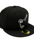 Newera 59Fifty San Diego Padres Swinging Friar Black Fitted Hat