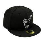 Newera 59Fifty San Diego Padres Swinging Friar Black Fitted Hat