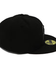 NewEra 59Fifty San Diego Padres Black with White Stroke Logo Fitted Hat