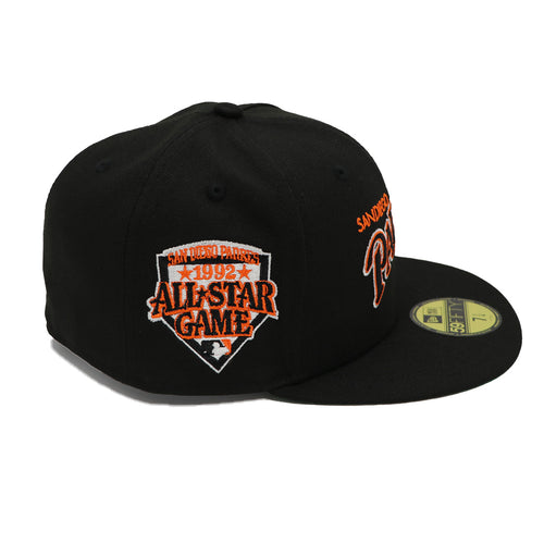 New Era 59Fifty San Diego Padres Vintage Script Orange/Black ASG Fitted Hat
