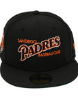 New Era 59Fifty San Diego Padres Vintage Script Orange/Black ASG Fitted Hat