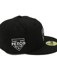 NewEra 59Fifty San Diego Padres Swinging Friar Petco Park Black Fitted Hat