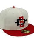 NewEra 59Fifty SDSU Aztecs Chrome/Red Fitted Hat