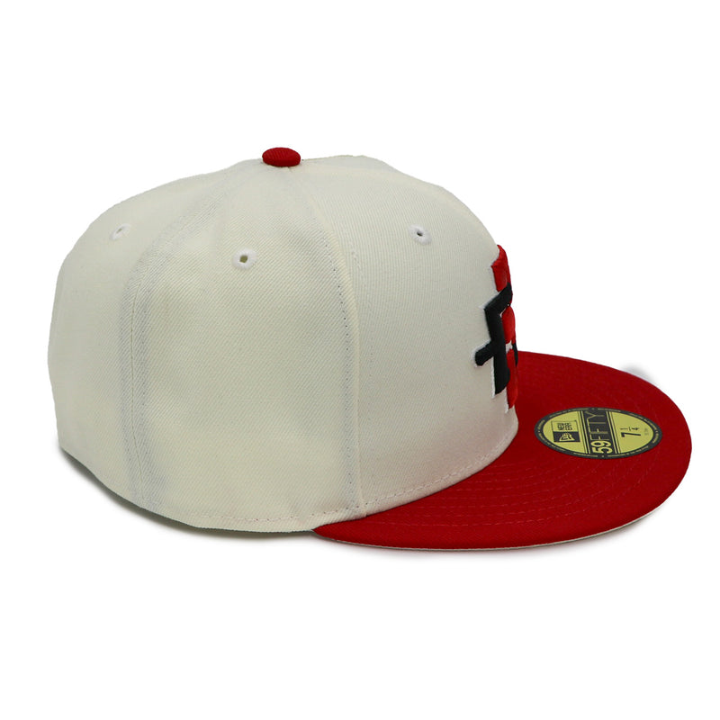 NewEra 59Fifty SDSU Aztecs Chrome/Red Fitted Hat