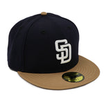NewEra 59Fifty San Diego Padres 2-Tone Navy/Khaki Fitted Hat