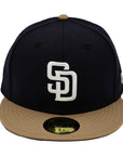 NewEra 59Fifty San Diego Padres 2-Tone Navy/Khaki Fitted Hat