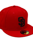 NewEra 59Fifty San Diego Padres Red Fitted Hat