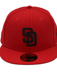 NewEra 59Fifty San Diego Padres Red Fitted Hat