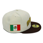 Mexico New Era 59Fifty WBC 2-Tone Stone/Brown Fitted Hat