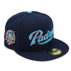 NewEra 59Fifty San Diego Padres Navy/Ultra Blue Script Fitted Hat