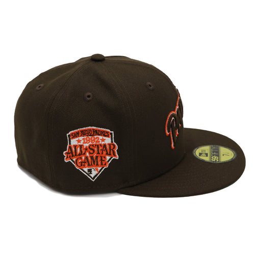 NewEra 59Fifty San Diego Padres Script Brown ASG 92 Fitted Hat