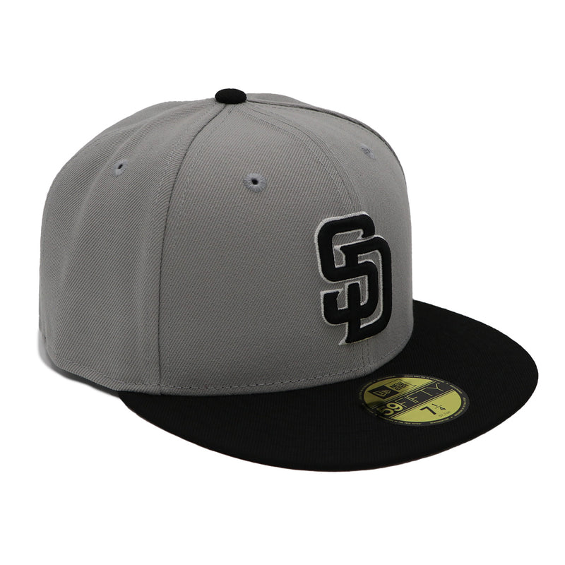 NewEra 59Fifty San Diego Padres 2-Tone Grey/Black Fitted Hat