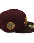 NewEra 59Fifty Chicago Cub Script 2-Tone Maroon/Brown Fitted Hat