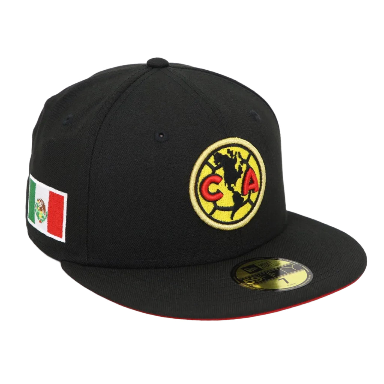 Club América x Mexico Flag New Era 59FIFTY Fitted Hat – Black