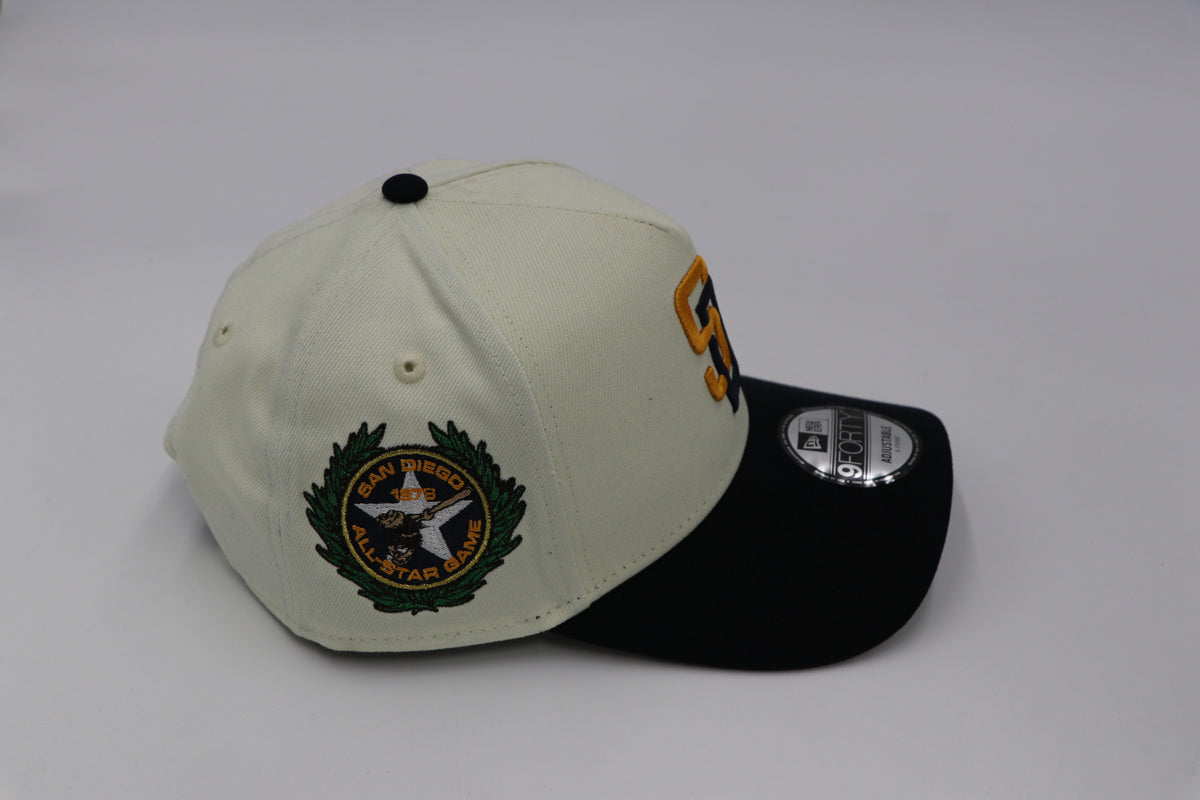 San Diego Padres New Era 9FORTY Adjustable Hat – Cream/Navy