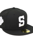 New Era 59FIFTY San Diego Padres Cooperstown S Black Fitted Hat