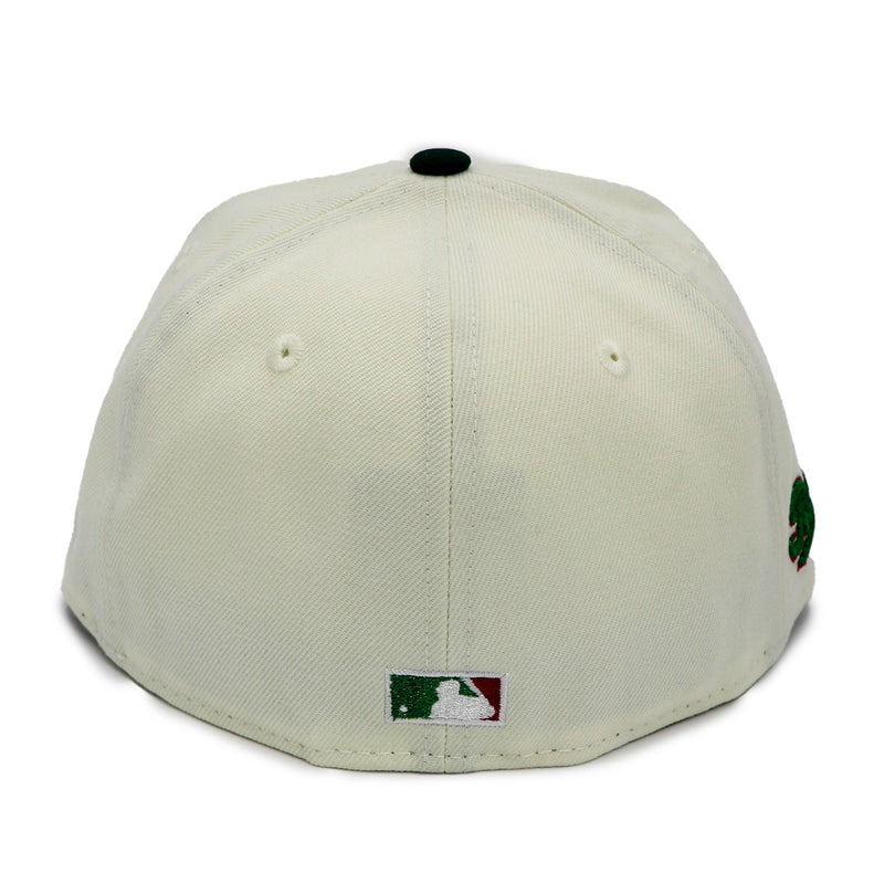 NewEra 59Fifty Texas Rangers Script Side Patch 2-Tone Chrome/Green Fit ...