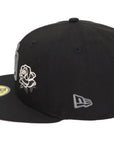 San Diego Padres Black/Gray Rose 59FIFTY Fitted Hat