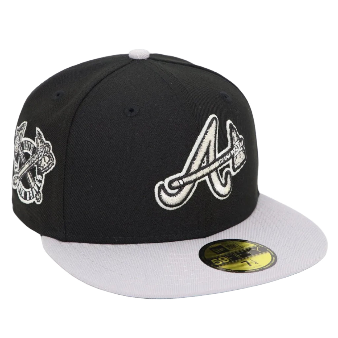 Atlanta Braves Black/Gray 1876 59FIFTY Fitted Hat