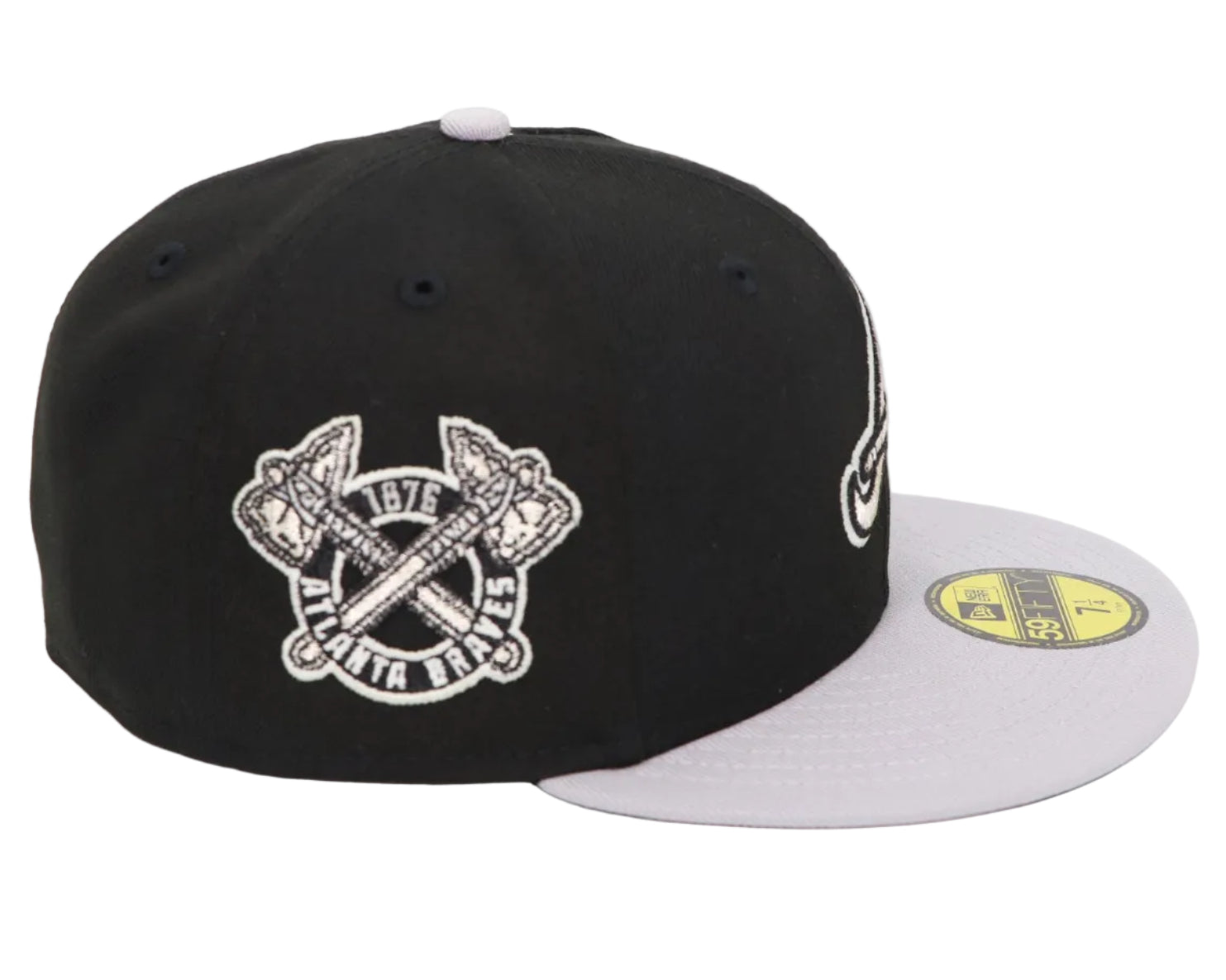 Atlanta Braves Black/Gray 1876 59FIFTY Fitted Hat