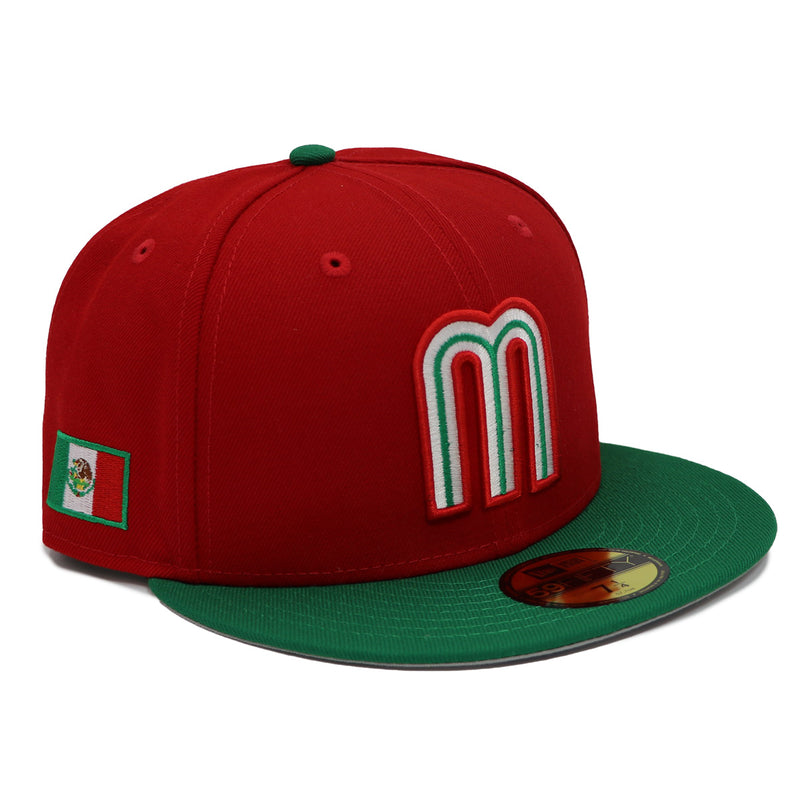 Mexico New Era 59Fifty 2-Tone Red/Green Fitted Hat