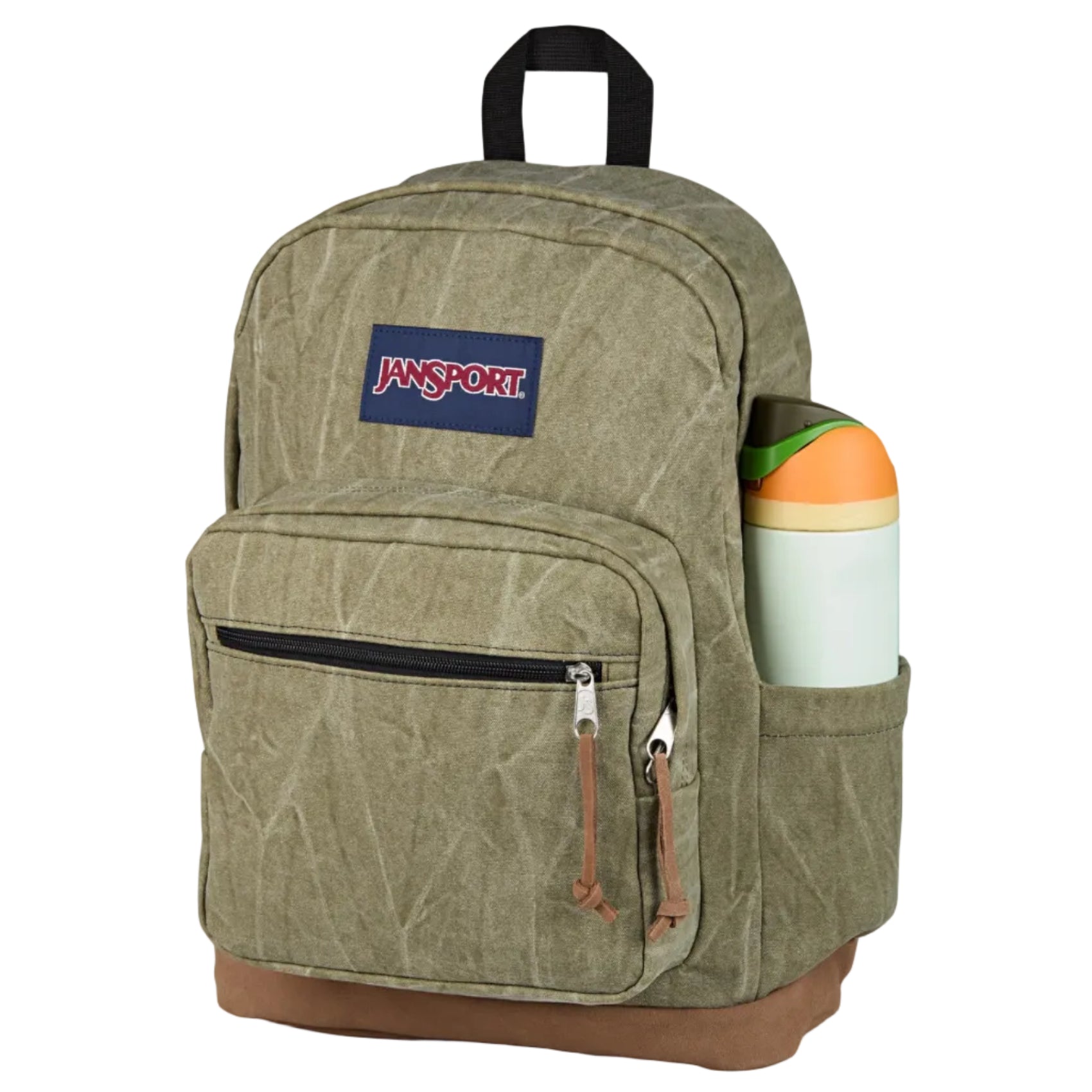 JanSport Right Expressions Backpack Aged Canvas Brown