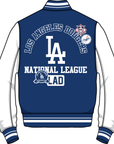 LA Dodgers Wool Varsity Jacket  - BLUE/WH