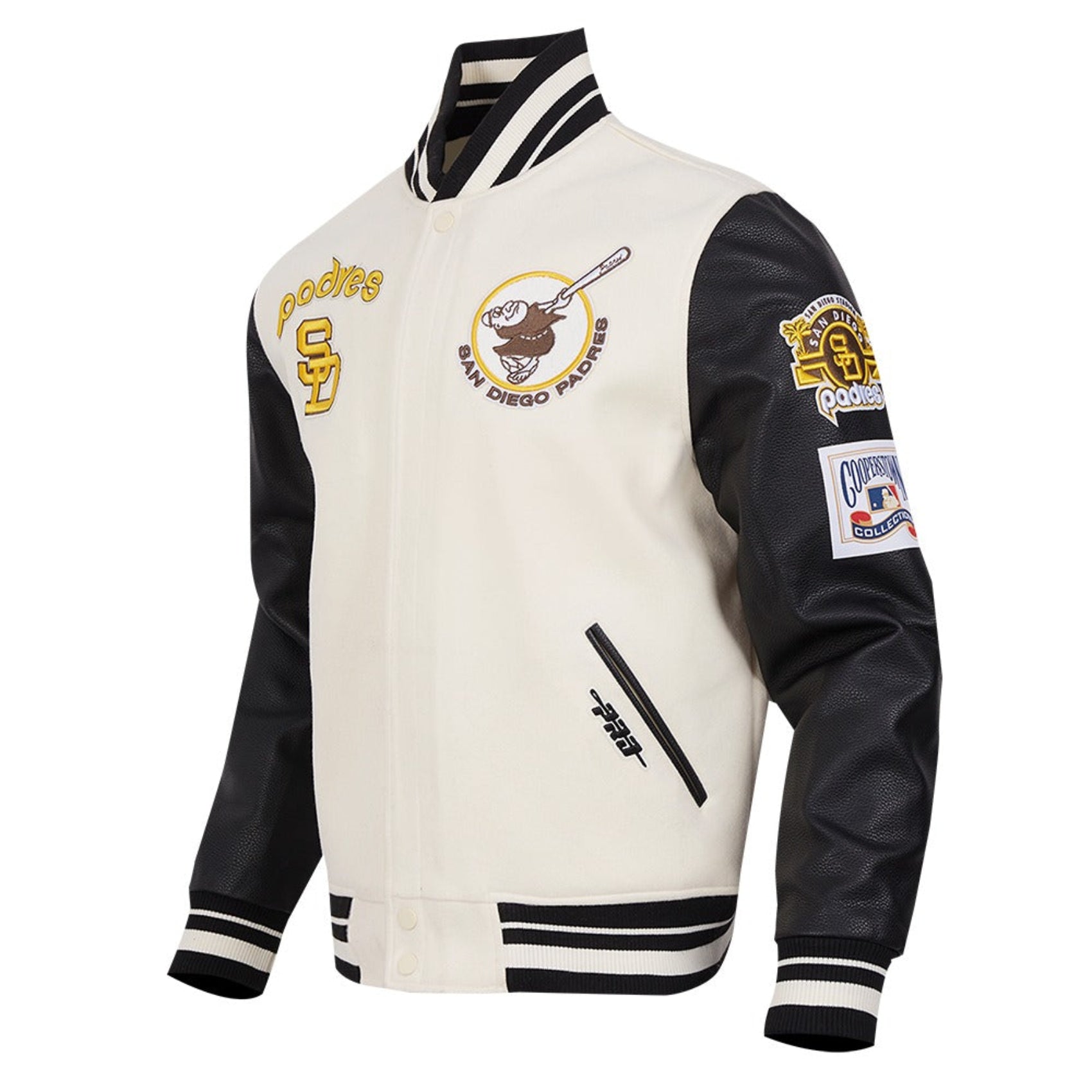 MLB San Diego Padres Retro Classic Men's Rib Wool Varsity Jacket
