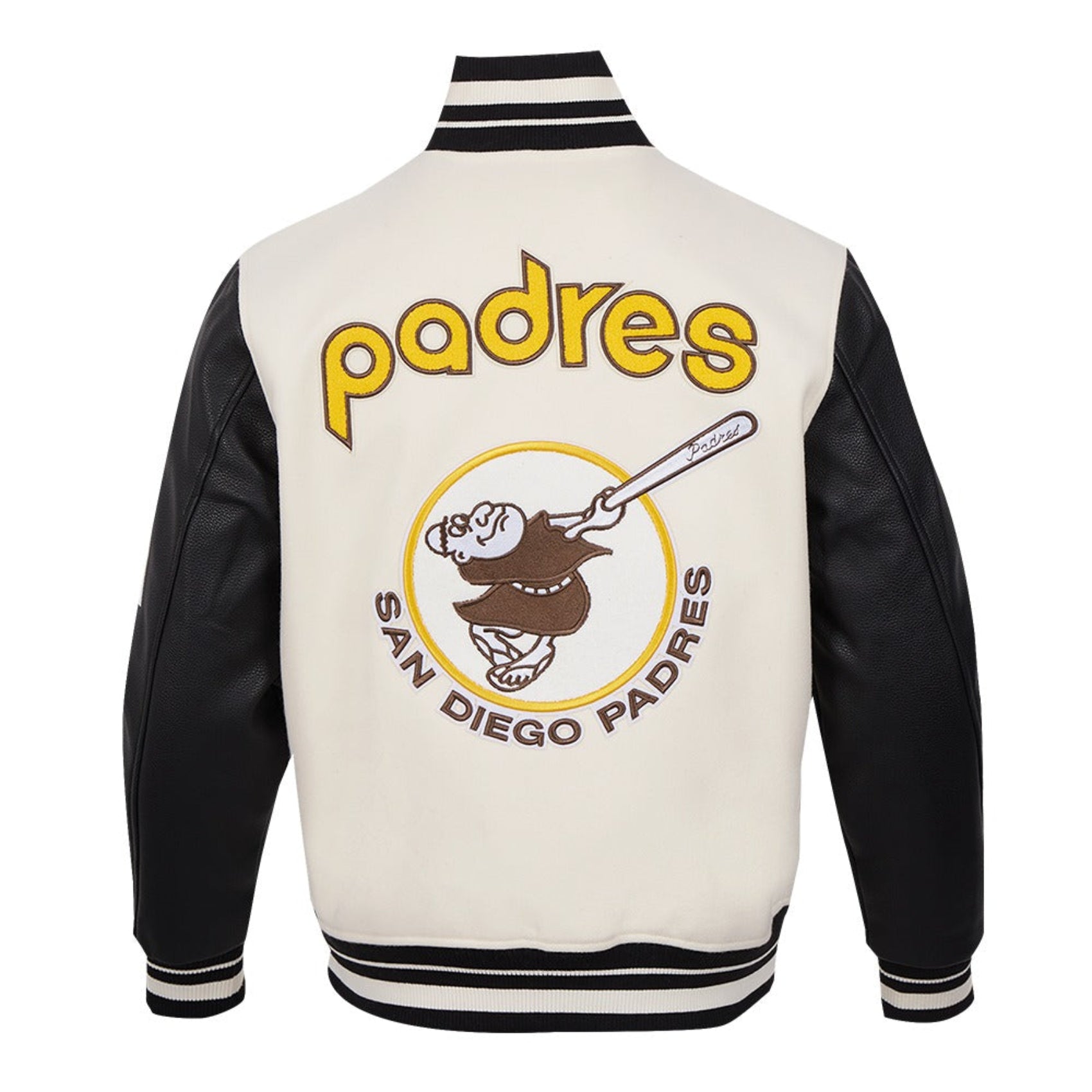 MLB San Diego Padres Retro Classic Men's Rib Wool Varsity Jacket