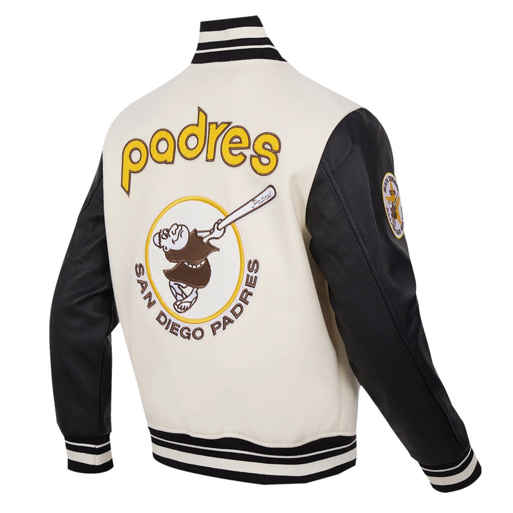 MLB San Diego Padres Retro Classic Men's Rib Wool Varsity Jacket