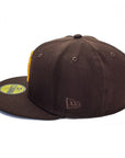 New Era x CaliwearSD 59Fifty San Diego Padres 50th Anniversary Brown Fitted Hat - "On-Field Icy"