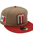 MEXICO HAT BROWN/RED - Tan/Red