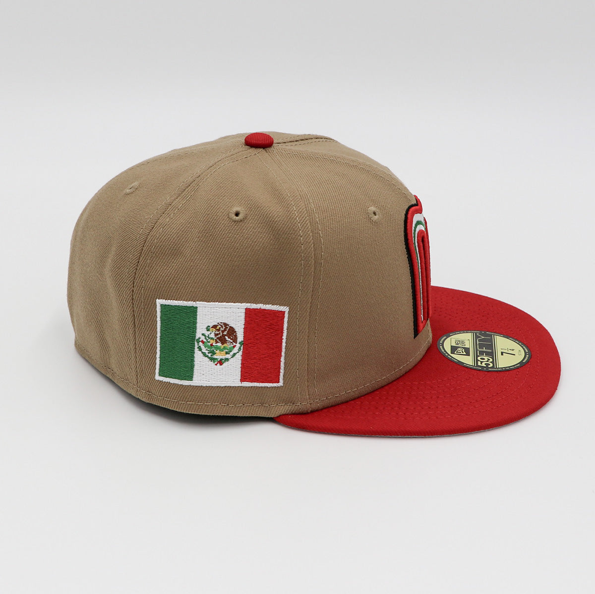 MEXICO HAT BROWN/RED - Tan/Red