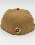 MEXICO HAT BROWN/RED - Tan/Red