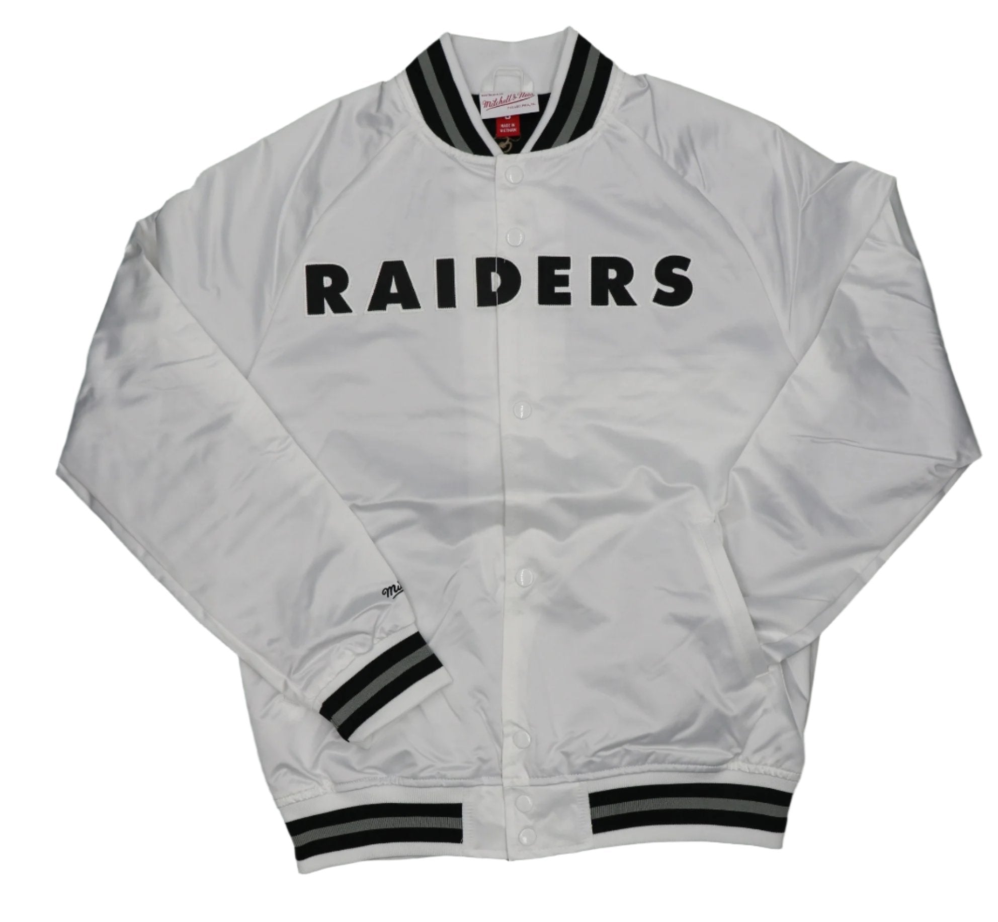 Raiders Satin Jacket NFL - WHITE