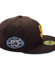 New Era x CaliwearSD 59Fifty San Diego Padres 50th Anniversary Brown Fitted Hat - "On-Field Icy"