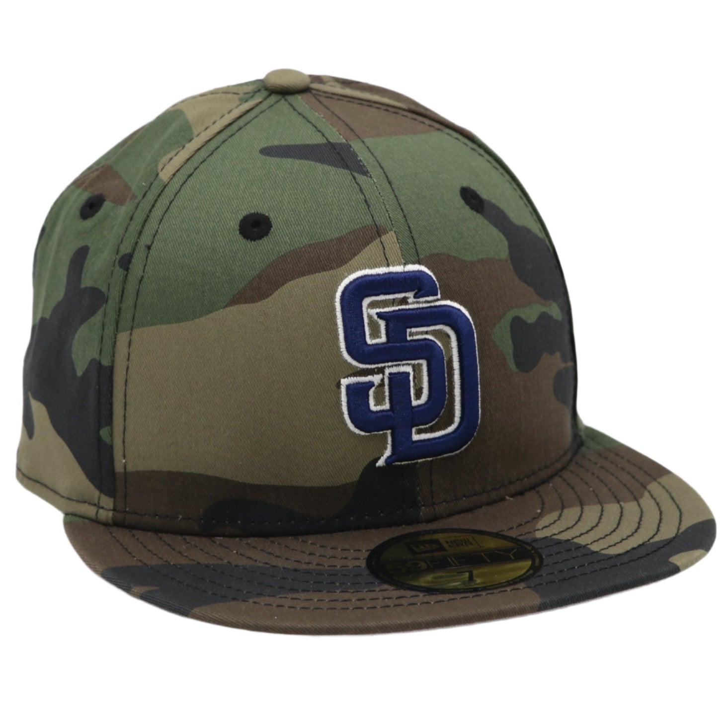New Era 59Fifty MLB San Diego Padres Camo and Navy Fitted Hat 