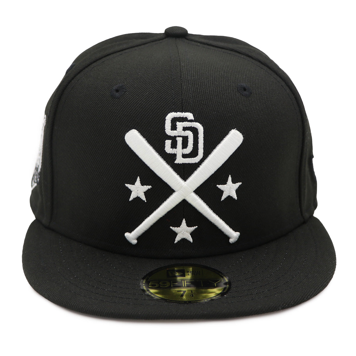 SD Padres 40aniv SidePtch Blk Grey UnderBrim 70811350