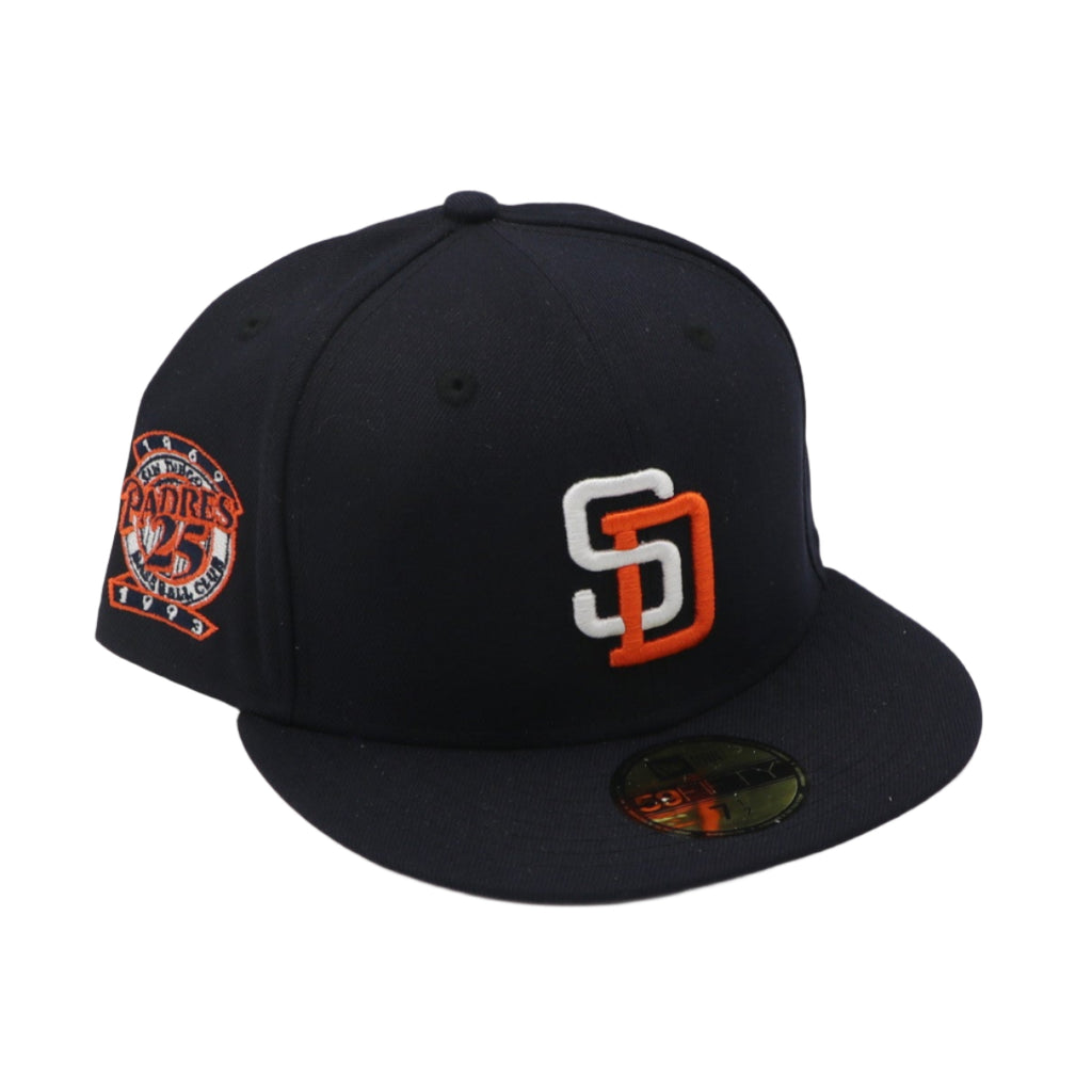 New Era 59Fifty San Diego Padres Side Patch 1969-1993 25th Anniversary ...