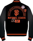 SF Giants Wool Varsity Jacket LSG6314620 - BLK/OR