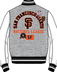 SF Giants Wool Varsity Jacket LSG6314620 - HGREY