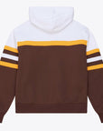 Mitcheal&AndNess Spring26 San Diego Padres Retro Pullover Hoodie – Brown & Gold